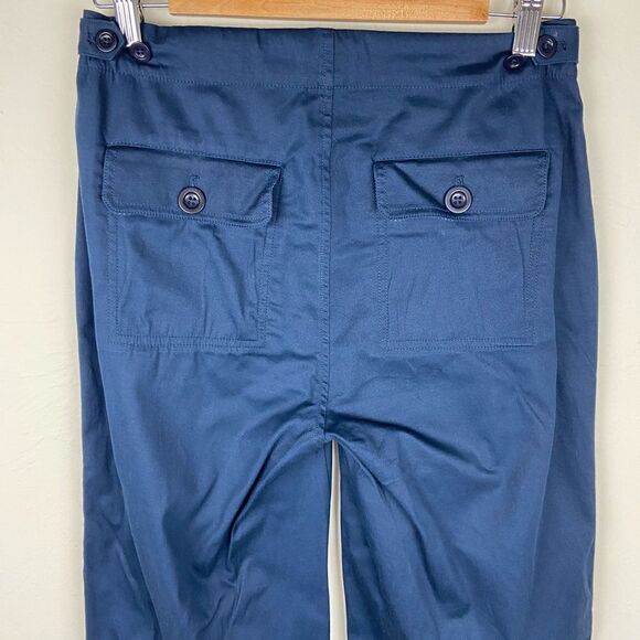 Sundance Wide Leg Button-Pocket Pant - Navy - Picture 6 of 7
